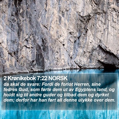 2 Krønikebok 7:22 NORSK Bible Verse Image