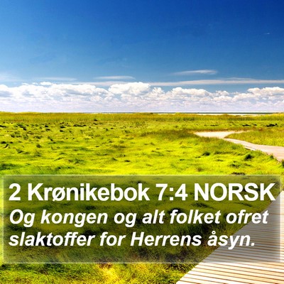 2 Krønikebok 7:4 NORSK Bible Verse Image