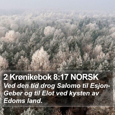 2 Krønikebok 8:17 NORSK Bible Verse Image