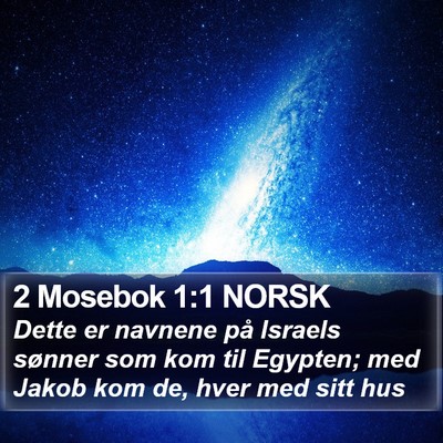 2 Mosebok 1:1 NORSK Bible Verse Image
