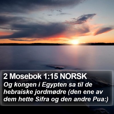 2 Mosebok 1:15 NORSK Bible Verse Image