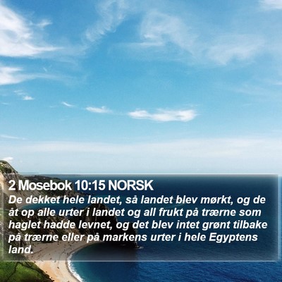 2 Mosebok 10:15 NORSK Bible Verse Image