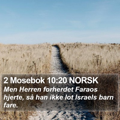 2 Mosebok 10:20 NORSK Bible Verse Image