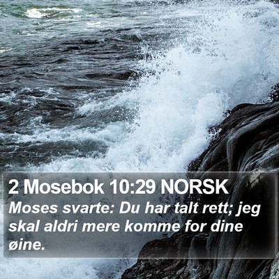 2 Mosebok 10:29 NORSK Bible Verse Image