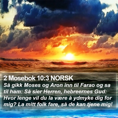 2 Mosebok 10:3 NORSK Bible Verse Image