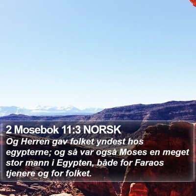 2 Mosebok 11:3 NORSK Bible Verse Image