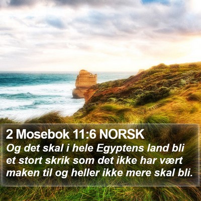 2 Mosebok 11:6 NORSK Bible Verse Image