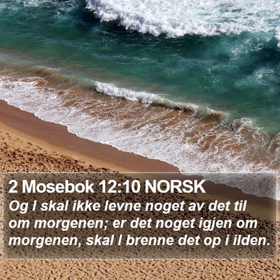 2 Mosebok 12:10 NORSK Bible Verse Image