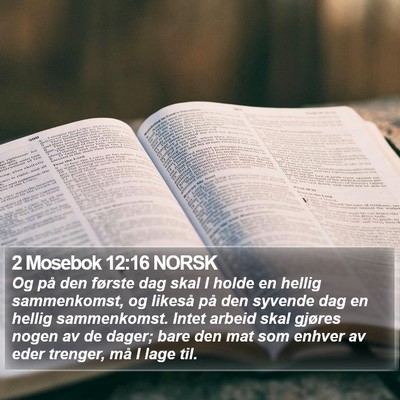 2 Mosebok 12:16 NORSK Bible Verse Image