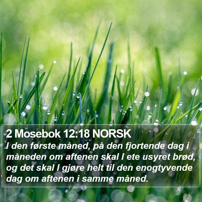 2 Mosebok 12:18 NORSK Bible Verse Image