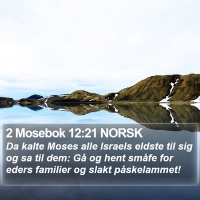 2 Mosebok 12:21 NORSK Bible Verse Image