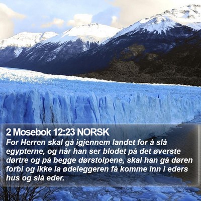 2 Mosebok 12:23 NORSK Bible Verse Image