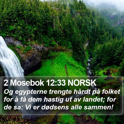 2 Mosebok 12:33 NORSK Bible Verse Image