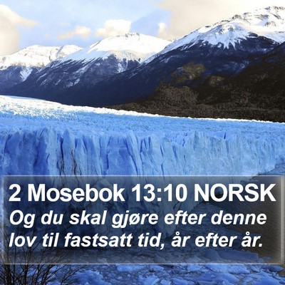 2 Mosebok 13:10 NORSK Bible Verse Image