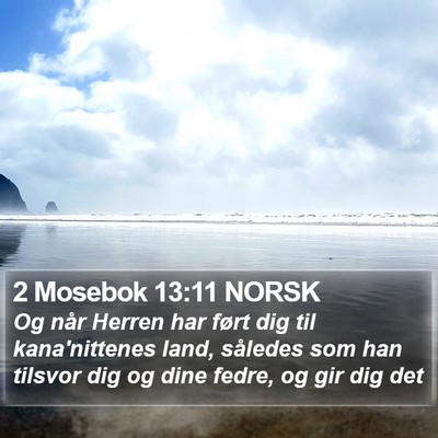 2 Mosebok 13:11 NORSK Bible Verse Image