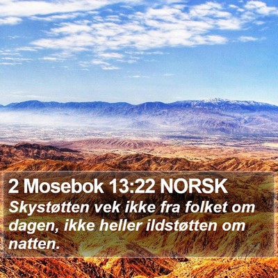 2 Mosebok 13:22 NORSK Bible Verse Image