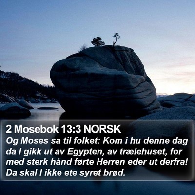 2 Mosebok 13:3 NORSK Bible Verse Image