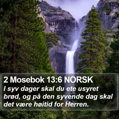 2 Mosebok 13:6 NORSK Bible Verse Image