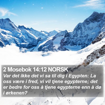 2 Mosebok 14:12 NORSK Bible Verse Image
