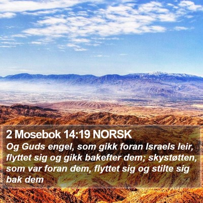 2 Mosebok 14:19 NORSK Bible Verse Image