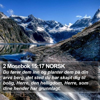 2 Mosebok 15:17 NORSK Bible Verse Image