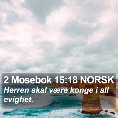 2 Mosebok 15:18 NORSK Bible Verse Image