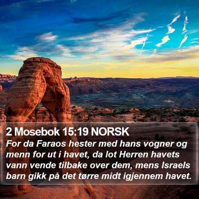 2 Mosebok 15:19 NORSK Bible Verse Image