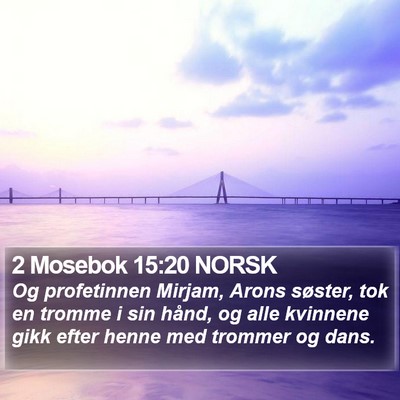 2 Mosebok 15:20 NORSK Bible Verse Image