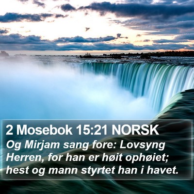 2 Mosebok 15:21 NORSK Bible Verse Image