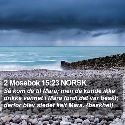 2 Mosebok 15:23 NORSK Bible Verse Image