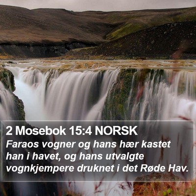 2 Mosebok 15:4 NORSK Bible Verse Image