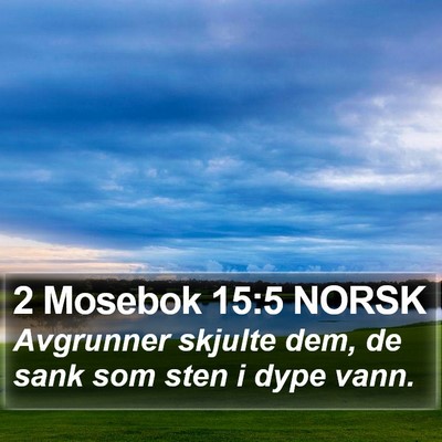 2 Mosebok 15:5 NORSK Bible Verse Image