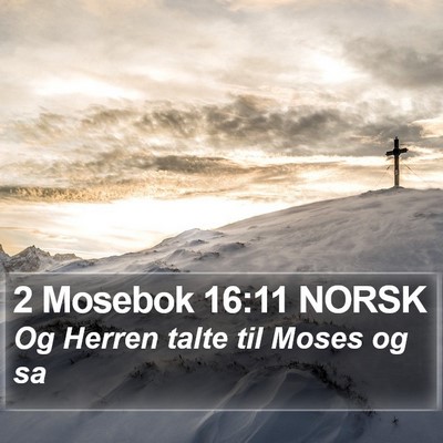 2 Mosebok 16:11 NORSK Bible Verse Image