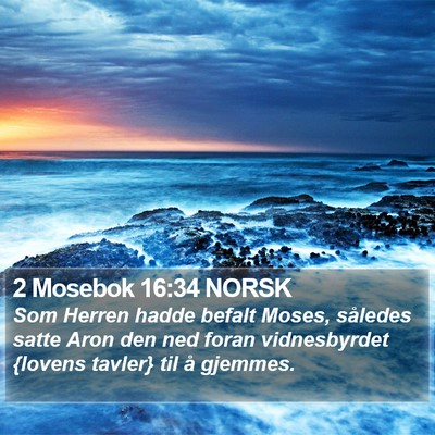 2 Mosebok 16:34 NORSK Bible Verse Image