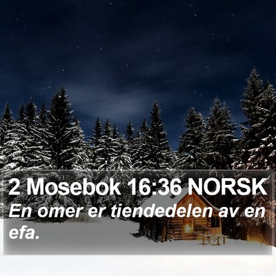 2 Mosebok 16:36 NORSK Bible Verse Image