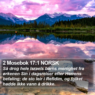 2 Mosebok 17:1 NORSK Bible Verse Image