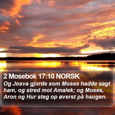 2 Mosebok 17:10 NORSK Bible Verse Image