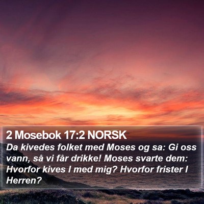 2 Mosebok 17:2 NORSK Bible Verse Image