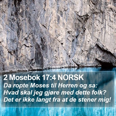 2 Mosebok 17:4 NORSK Bible Verse Image