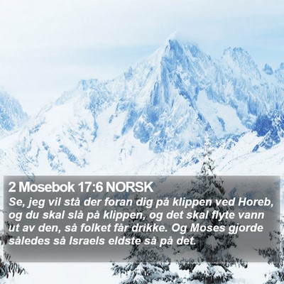 2 Mosebok 17:6 NORSK Bible Verse Image