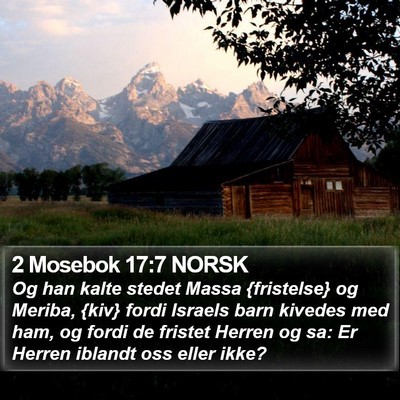 2 Mosebok 17:7 NORSK Bible Verse Image