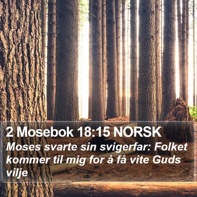 2 Mosebok 18:15 NORSK Bible Verse Image