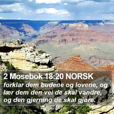 2 Mosebok 18:20 NORSK Bible Verse Image