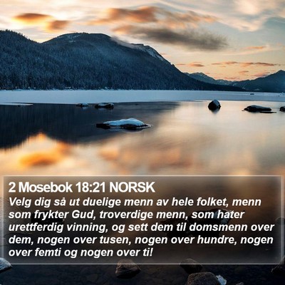 2 Mosebok 18:21 NORSK Bible Verse Image