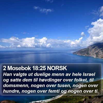 2 Mosebok 18:25 NORSK Bible Verse Image
