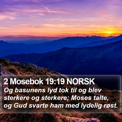 2 Mosebok 19:19 NORSK Bible Verse Image