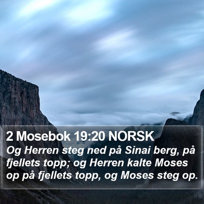2 Mosebok 19:20 NORSK Bible Verse Image