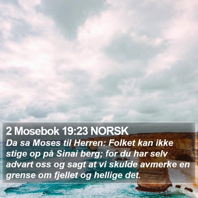 2 Mosebok 19:23 NORSK Bible Verse Image
