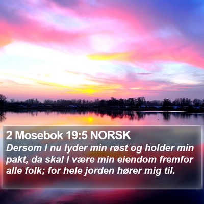 2 Mosebok 19:5 NORSK Bible Verse Image
