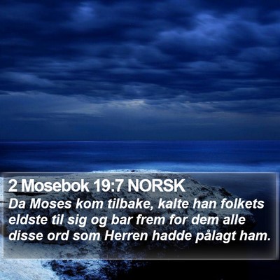 2 Mosebok 19:7 NORSK Bible Verse Image